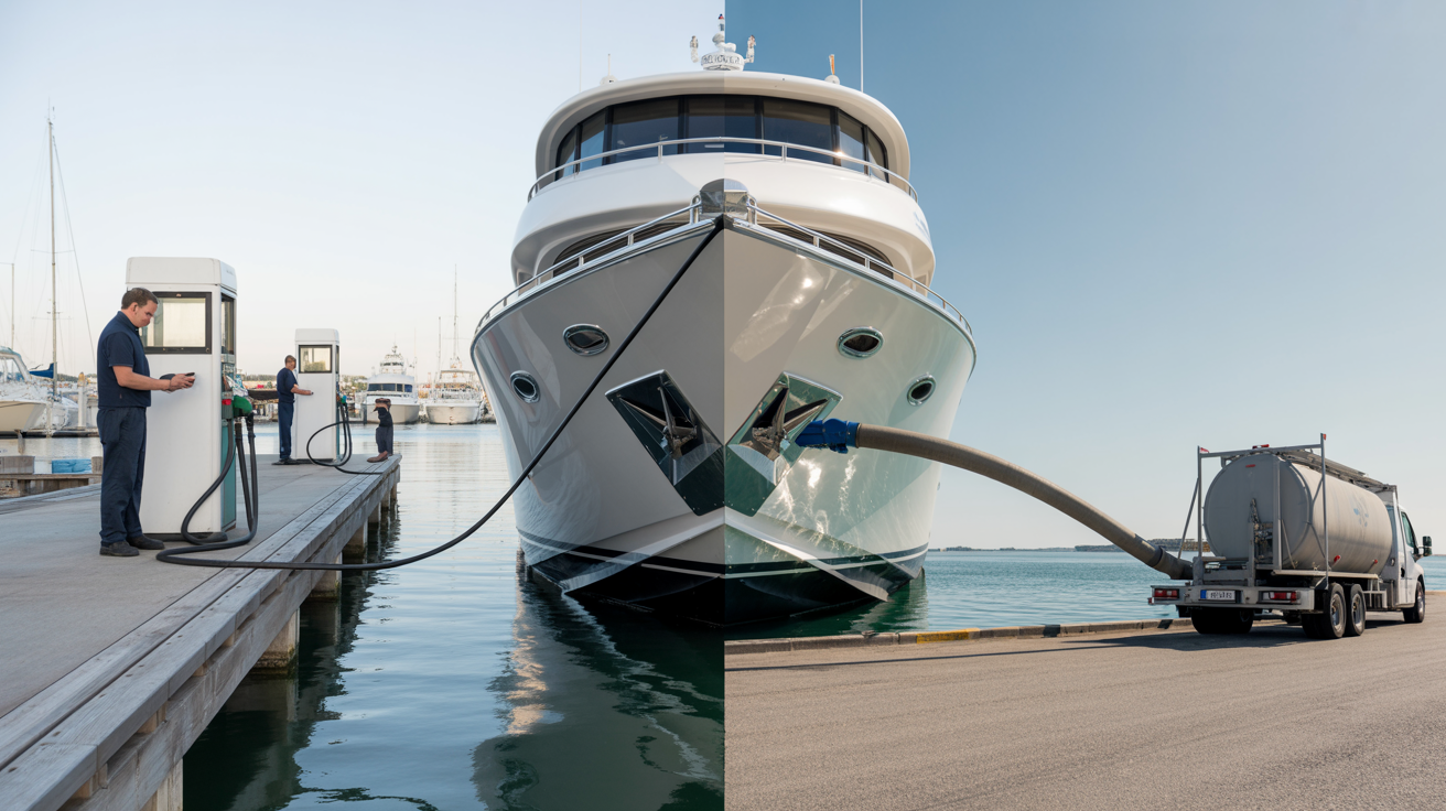 Marine fuel delivery vs marine fuel dock