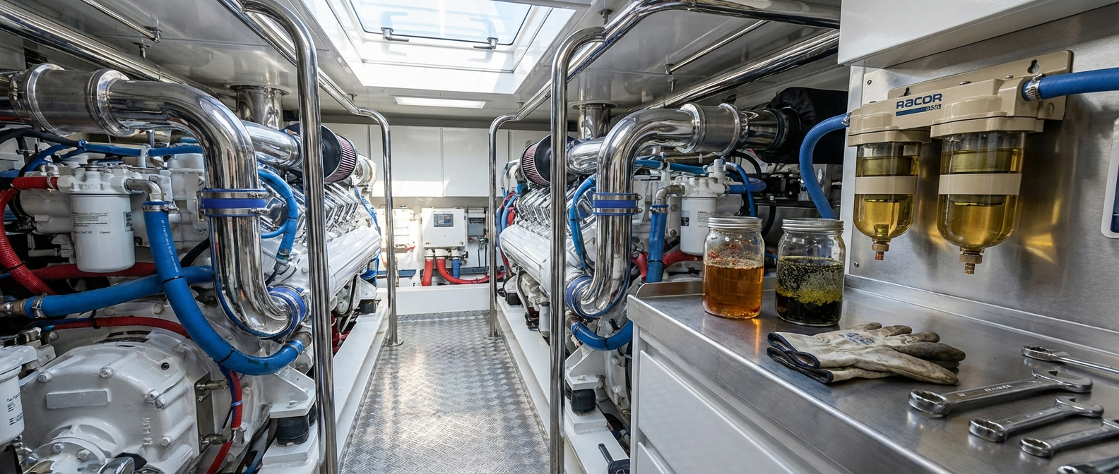 Yacht fuel contamination